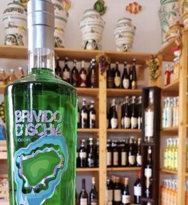 bottiglia di amaro verde ischia
